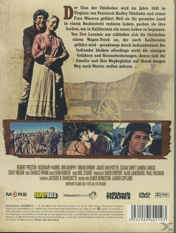 DVD-Cover. Ein Paar steht neben einem Wagen, Text auf Deutsch.