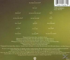 CD-Rückseite mit Trackliste in Grüntönen. Enthält Songtitel und Produktionsdetails.