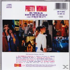 Rückseite des 'Pretty Woman'-Soundtracks. Enthält Bilder und Titelliste.