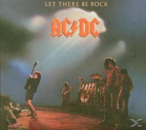 AC/DC-Albumcover mit Band auf der Bühne, Gitarrenspieler und Publikum.