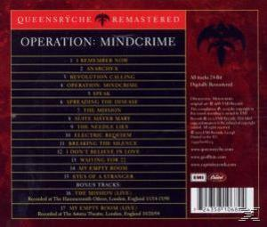 Rückseite eines Albums von Queensrÿche mit der Titelliste.
