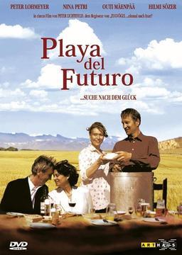 DVD-Cover mit Personen an einem Tisch und Text. Der Hintergrund ist ein Feld.