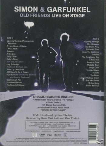 - FRIENDS-LIVE - (DVD) Simon STAGE OLD & ON Garfunkel