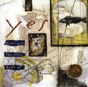 Albumcover mit abstrakter Kunst. Enthält das Wort 'yes' und eine Fischillustration.