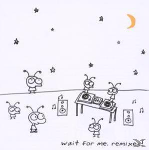 Cartoon-Ameisen in der Nähe eines DJ-Setups unter Sternen und einem Mond. Musiknoten schweben.