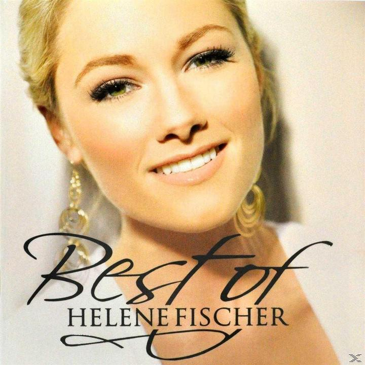 Helene Fischer 'Best of' Albumcover. Lächelnde blonde Frau, Text 'Best of' im Bild.