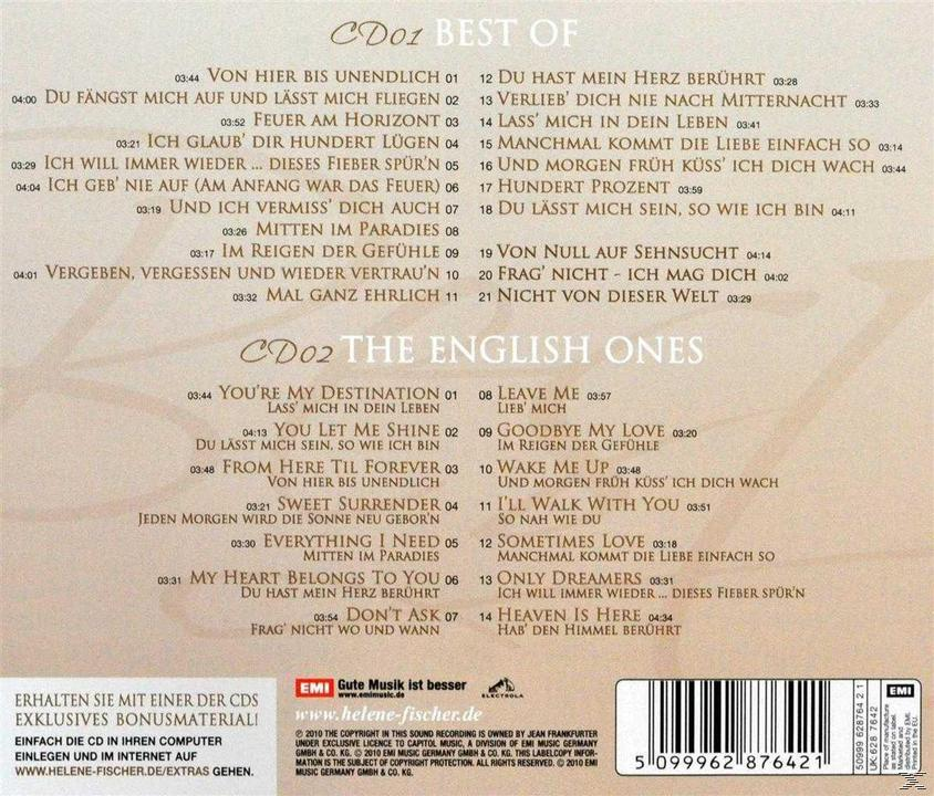CD-Cover mit Titellisten auf Deutsch. Der Hintergrund ist ein Farbverlauf. Text weist auf 'Best Of' hin.