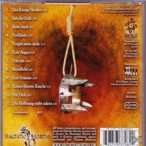 CD-Cover. Eine Schlinge hängt über einem E-förmigen Objekt auf strukturiertem gelb-braunem Hintergrund.