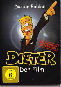 DVD-Cover mit Dieter Bohlen-Cartoon-Figur. Der Filmtitel ist Dieter Der Film.