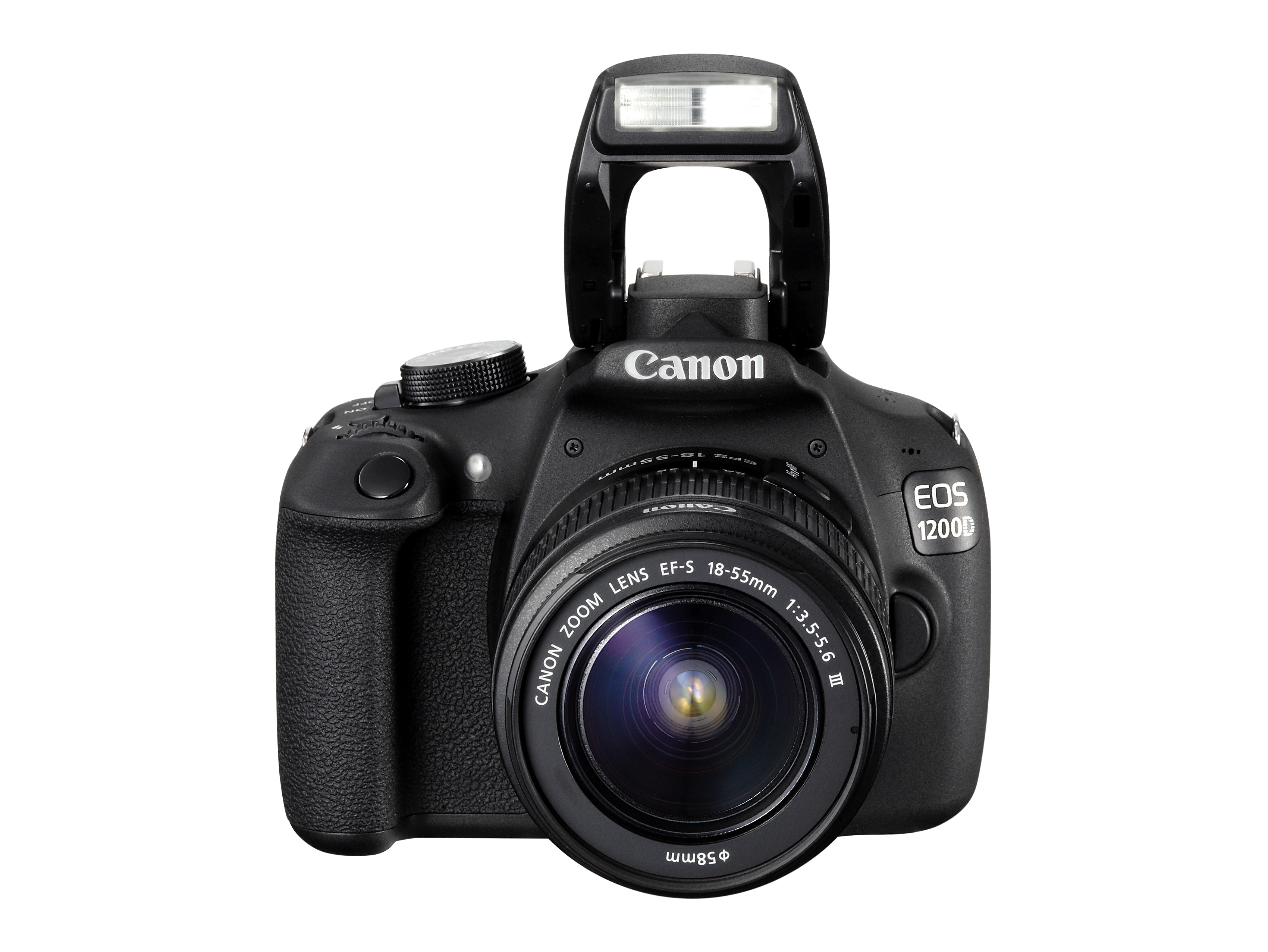 CANON EOS 1200D Spiegelreflexkamera, 18 Megapixel, 18-55 mm Objektiv, Schwarz