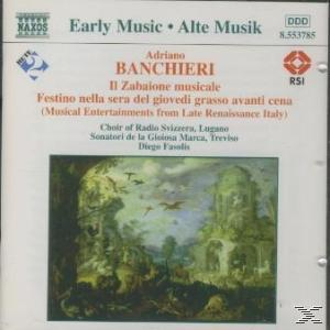 CD-Cover mit Kunst eines bunten Landschaftsbildes mit Gebäuden und Vögeln.