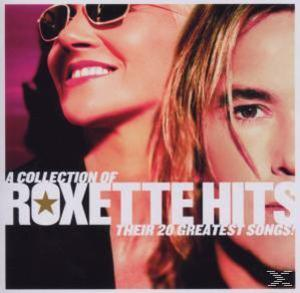 Roxette-Albumcover: zwei Gesichter, blond und Sonnenbrille, der Text: A Collection of Roxette Hits.