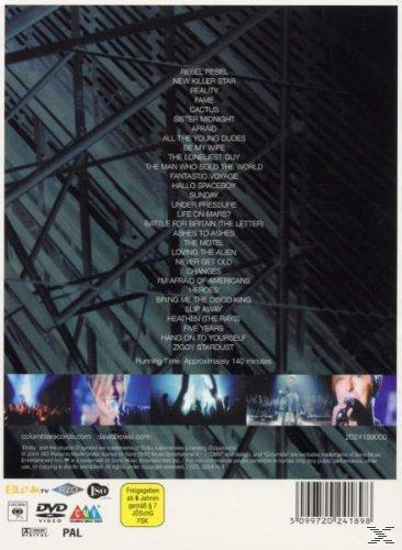 Rückseite der DVD mit Titelliste und Bildern eines Konzerts. Text auf Deutsch.