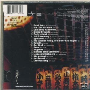 Album-Rückseite mit Trackliste und verschiedenen japanischen Laternen. Der Hintergrund ist verschwommen und farbenfroh.