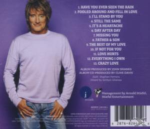 Album-Rückseite: Rod Stewart mit einer Titelliste und Album-Credits.