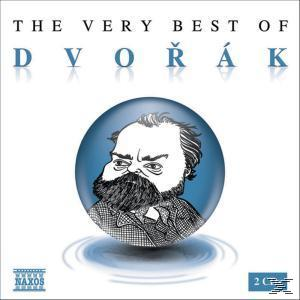 CD-Cover eines Albums mit dem Titel 'The Very Best of Dvorak'. Eine Zeichnung von Dvorak ist vorhanden.