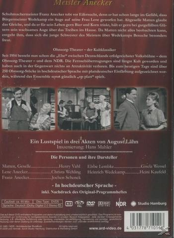 Ohnsorg Theater - Meister Anecker DVD