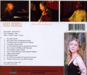 Gaea Trio Schell - For All We Know  - (CD)