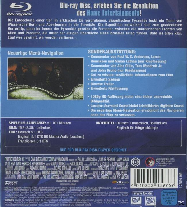 Alien vs. Predator Blu-ray