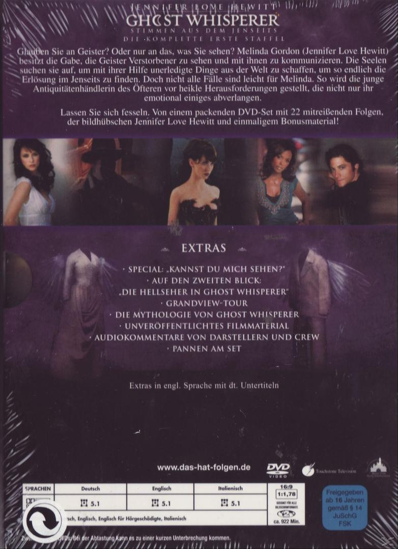 DVD-Cover, Jennifer Love Hewitt, Ghost Whisperer, Bilder von Menschen, DVD-Details.