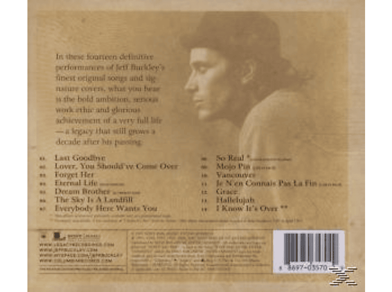 Thumbnail - Jeff Buckley - SO REAL SONGS FROM JEFF BUCKLEY (CD)