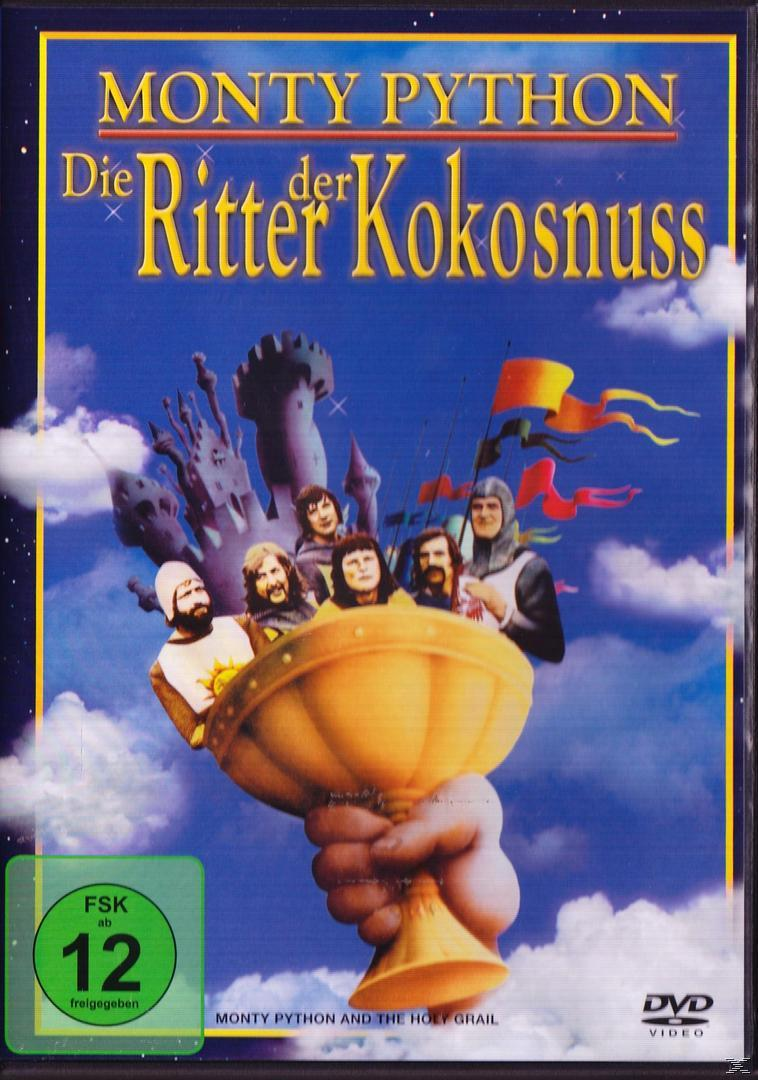 Monty Python DVD Cover. Ein goldener Kelch mit Rittern und Burg im Hintergrund.