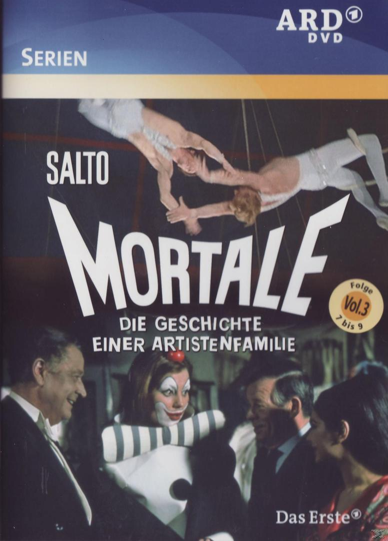 DVD-Cover für 'Salto Mortale', mit Darstellern und einem Clown.