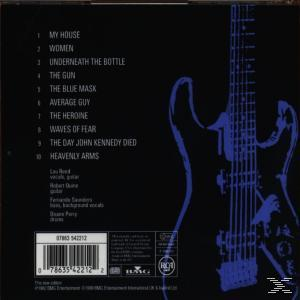 CD-Cover mit Titeln und einer blauen Gitarrensilhouette.