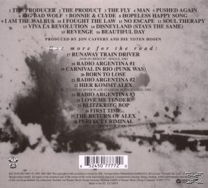 CD-Cover mit Titelliste, meist Schwarzweißbild. Enthält ein Logo und einen Barcode unten.