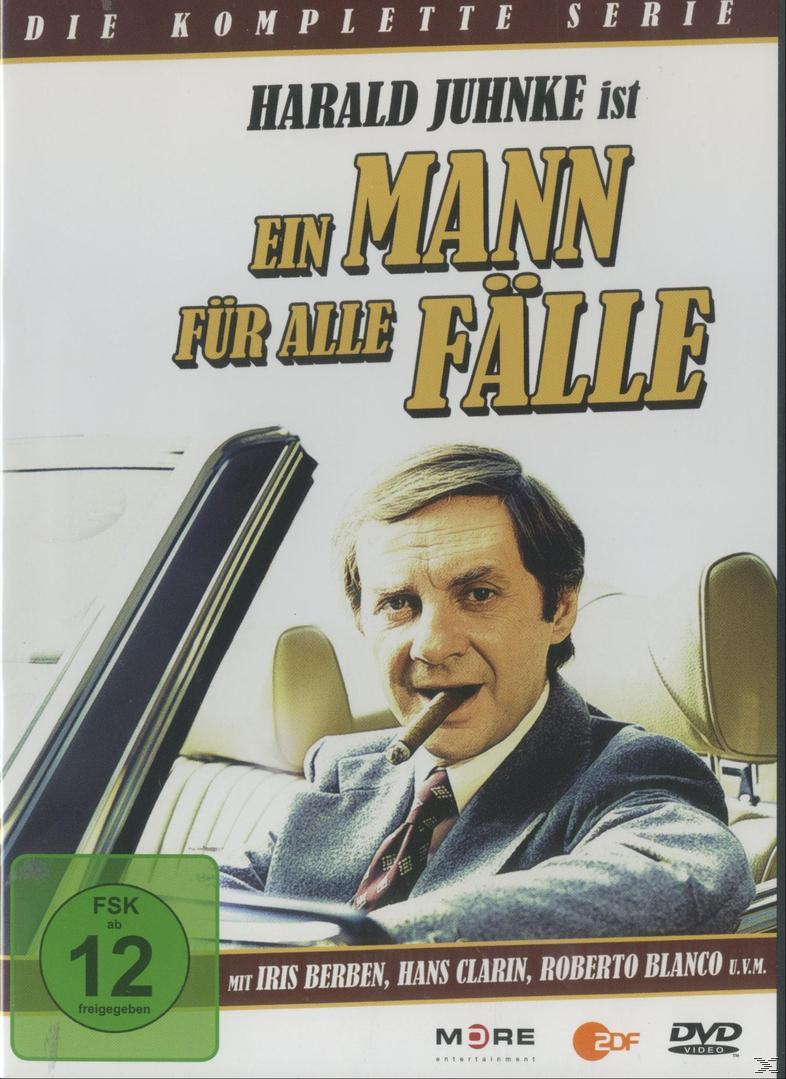 DVD-Cover für 'Ein Mann für alle Fälle'. Mann im Auto, Zigarre haltend. Text oben.