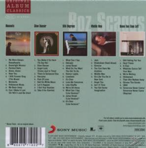 CD-Rückseite mit einer Reihe von Albumcovern. Text: Boz Scaggs und Original Album Classics.