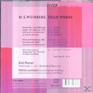 Emil Rovner - Cello Works  - (CD)