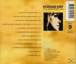 CD-Cover, Hildegard Knef, 'Ihre grossen Erfolge', mit Profilporträt.