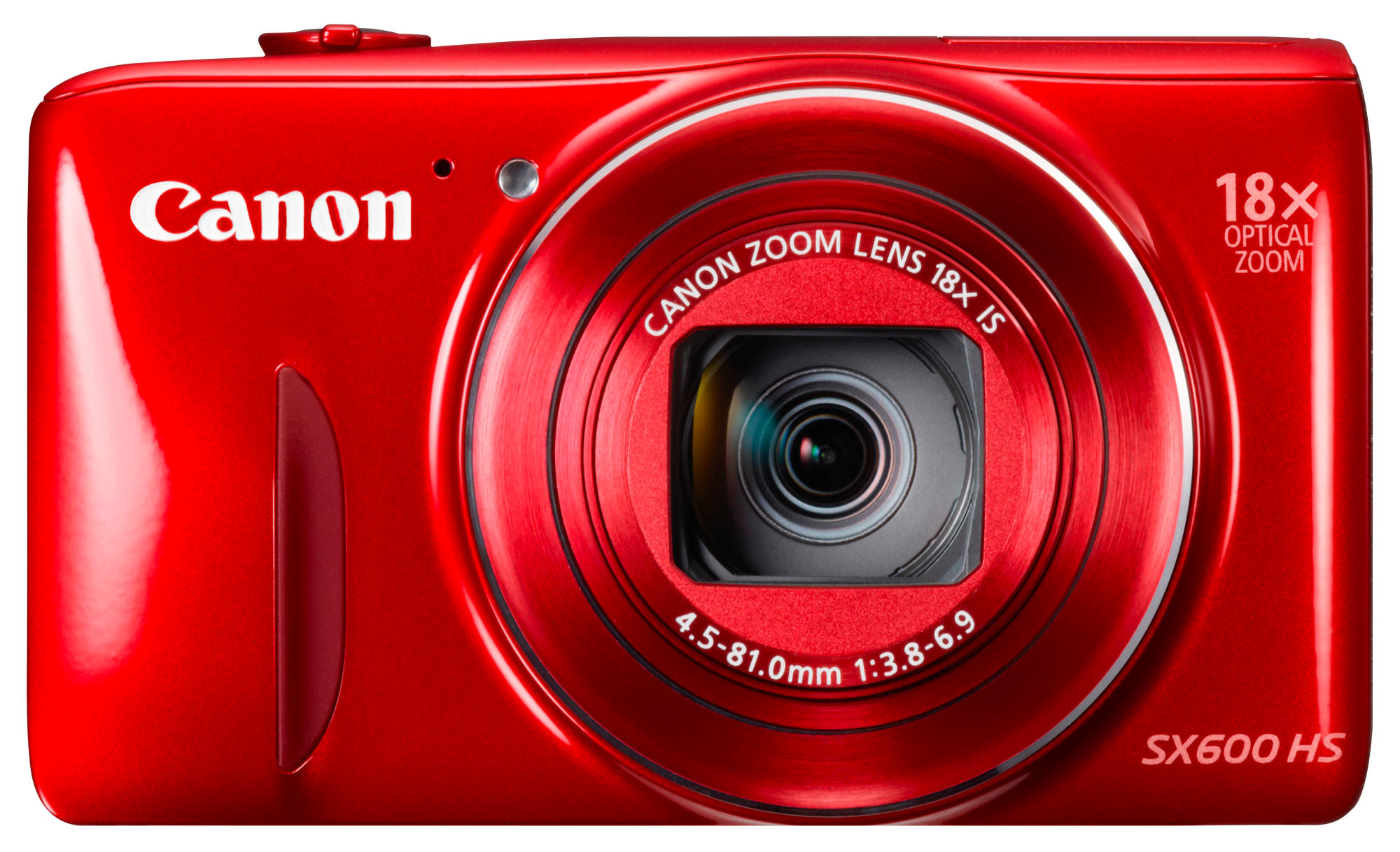 Cámara - Canon PowerShot SX 600 HS Rojo, 16 MP, Full HD, WiFi