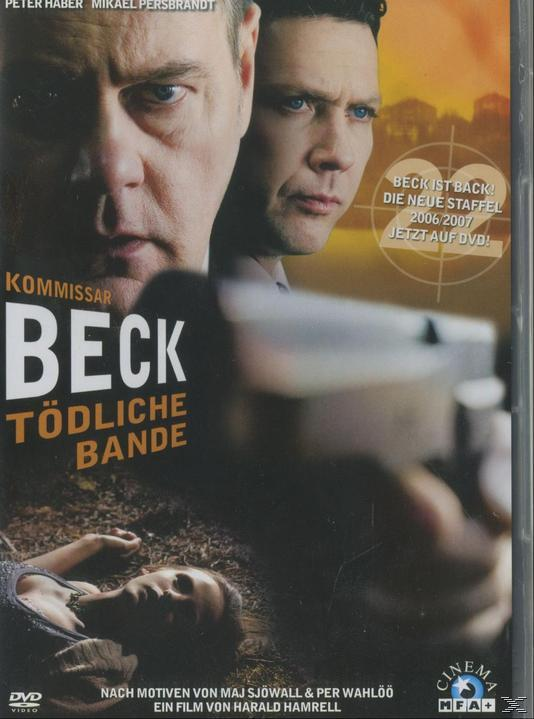 DVD-Cover: Zwei Männer sehen ernst aus, eine Frau liegt, Text auf Deutsch: 'Kommissar Beck'.