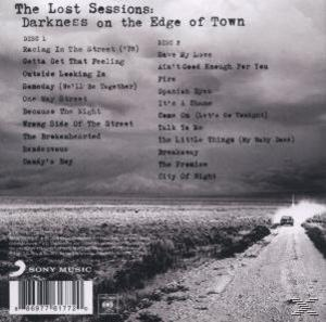 The Lost Sessions Albumcover. Straße zum Horizont mit Auto.