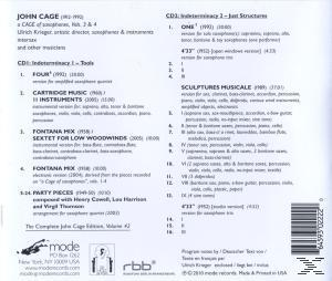 Ulrich Krieger - The Works For Saxophone 3 & 4  - (CD)