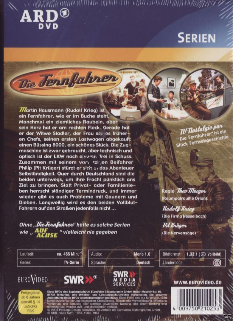 DVD-Cover: eine Gruppe von Männern in Uniformen. Titel: 'Die Fernfahrer'.