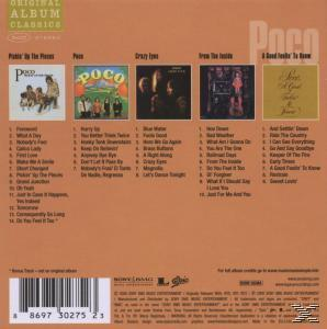 Albumcover mit vier Albumcovern und einer Liste von Songs.