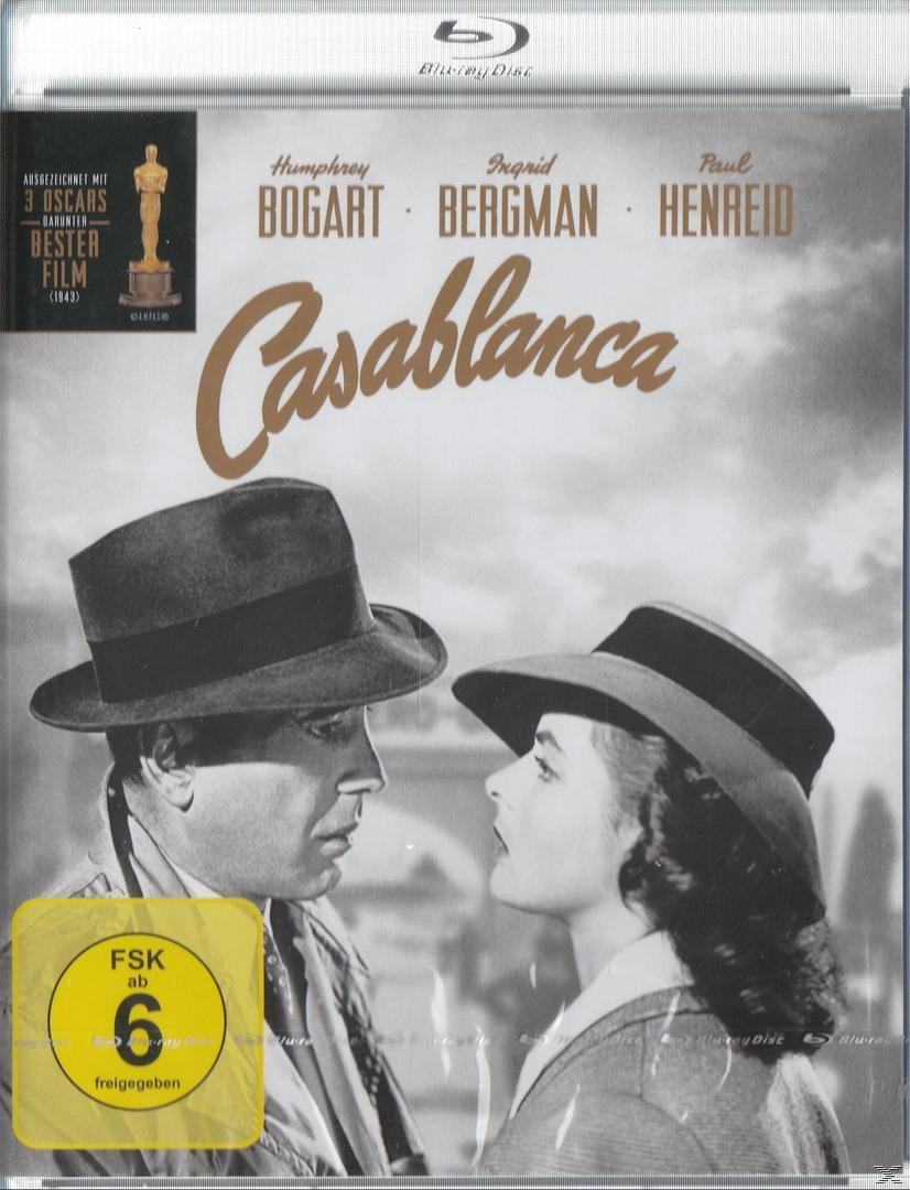 DVD-Cover: Casablanca. Humphrey Bogart und Ingrid Bergman. Schwarzweiß. Ein Paar im Vordergrund.