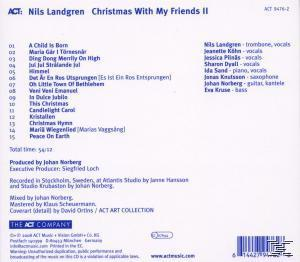 CD-Rückseite: Titelliste auf Englisch, mit Text und Logos.