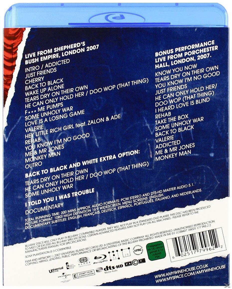 Rückseite der Blu-ray Disc mit Titelliste, Songtiteln und Credits.