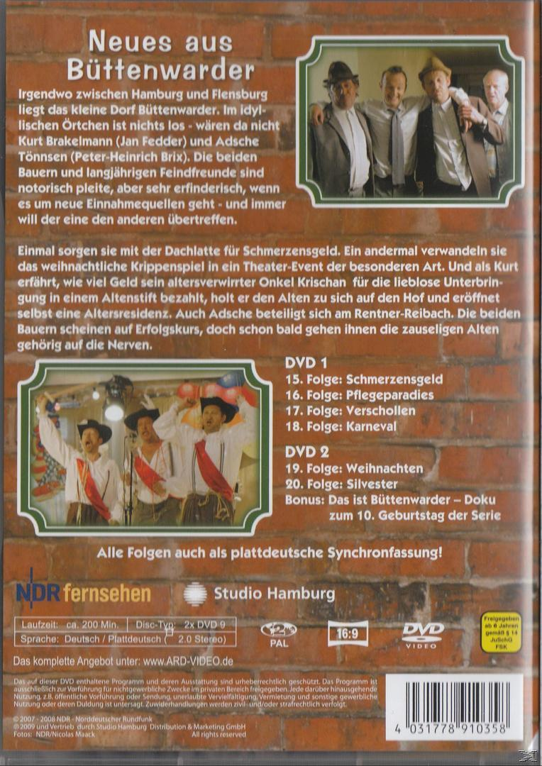 DVD-Rückseite mit Bildern von Männern, einer Backsteinmauer und Text auf Deutsch.