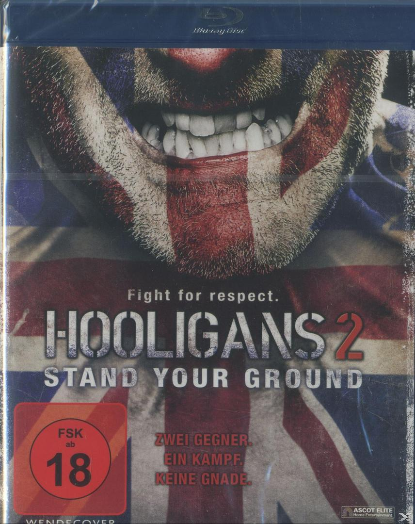 Hooligans 2 DVD-Cover. Das Gesicht eines Mannes, bemalt mit dem Union Jack.