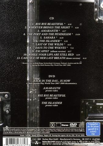 Rückseite einer DVD-Hülle mit Titelliste und weiteren Details.