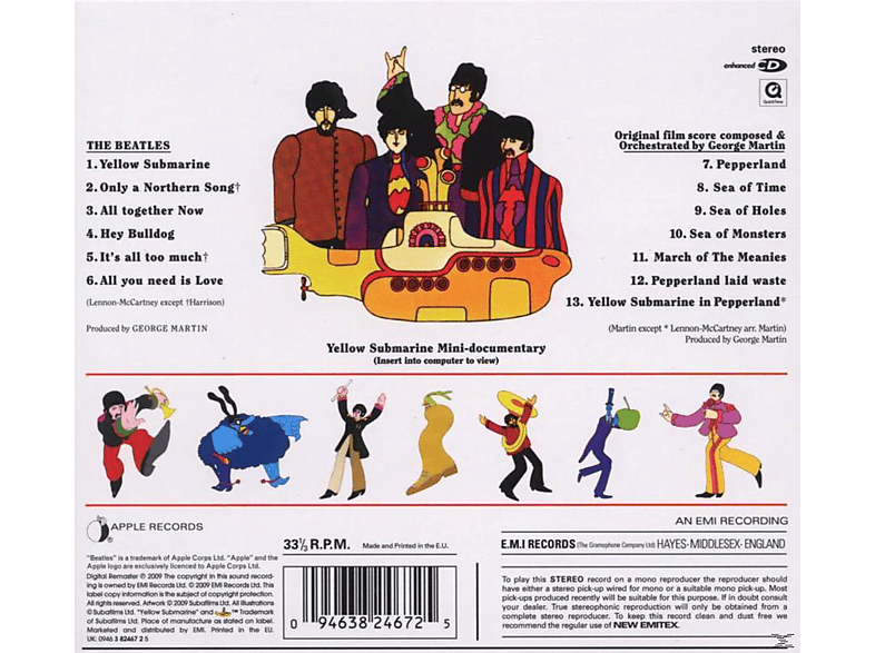 Thumbnail - The Beatles - Yellow Submarine Stereo Remaster (CD)