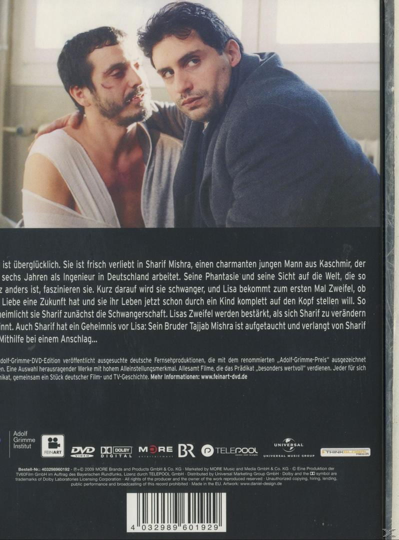DVD-Cover: Zwei Männer, einer mit Verband, schauen den Betrachter an. Text unten.