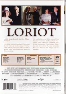 Loriot DVD-Cover. Mehrere Personen sind abgebildet, mit Textüberlagerung. Weißer Hintergrund.