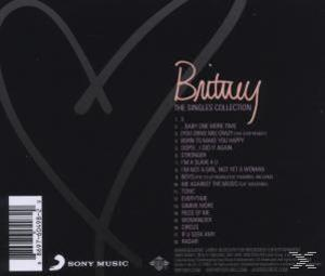Rückseite einer Musik-CD mit Titelliste, Britneys Name in Rot mit Herz.