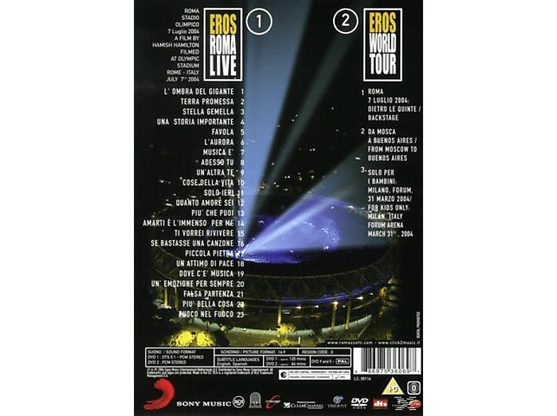Thumbnail - Eros Ramazzotti - EROS ROMA LIVE (DVD)